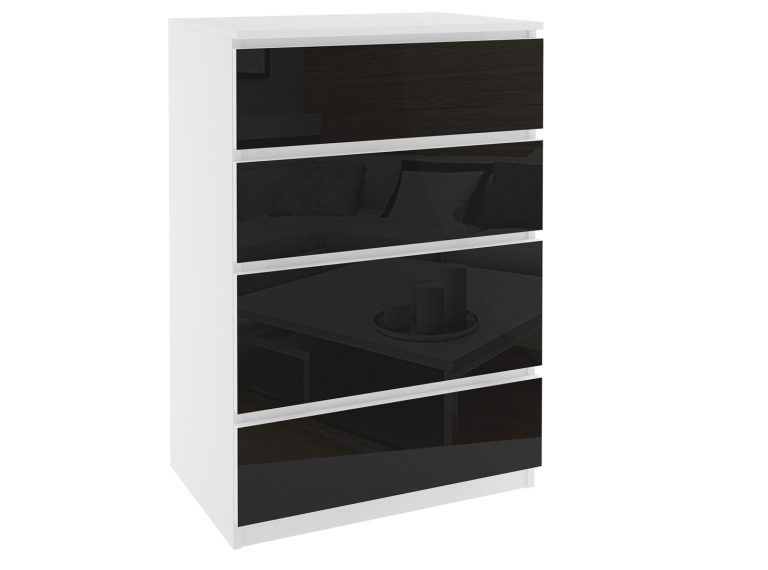 Komoda 43 BM KOM1/1/W/W/B/0