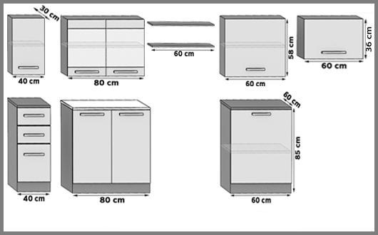 Meble kuchenne 300 cm czarne heban ciemne bez blatu Producent TOR ELLA/4/WT/HK/BB/F