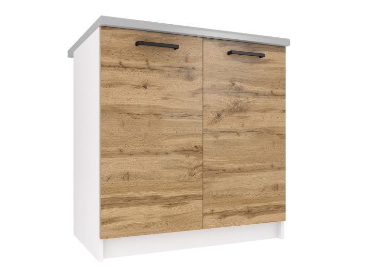 Szafka kuchenna dolna bez blatu 80cm dąb wotan TOR SD80/0/WT/DW/0/B1