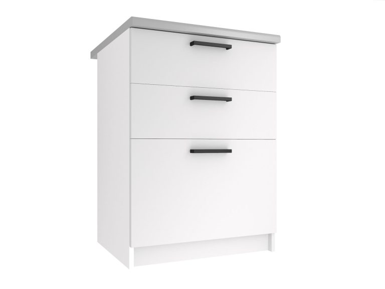 Szafka kuchenna stojąca bez blatu z szufladami TOR SDSZ60/0/WT/WT/0/B1