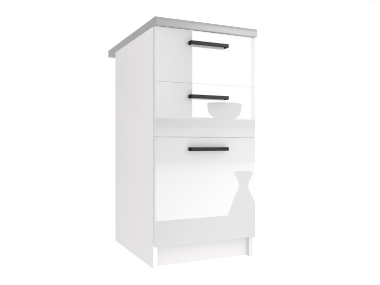 Szafka kuchenna stojąca z szufladami INF SDSZ40/1/WT/W/0/B1