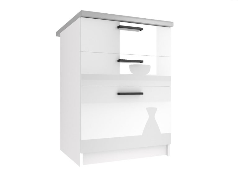 Szafka kuchenna stojąca bez blatu z szufladami INF SDSZ60/1/WT/W/0/B1