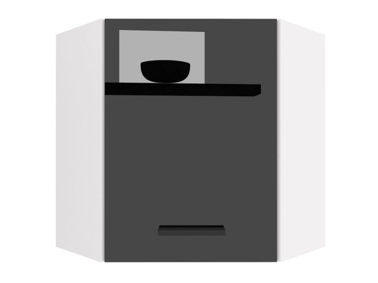 Szafka kuchenna narożna wisząca INF SGN60/2/WT/B/0/B1