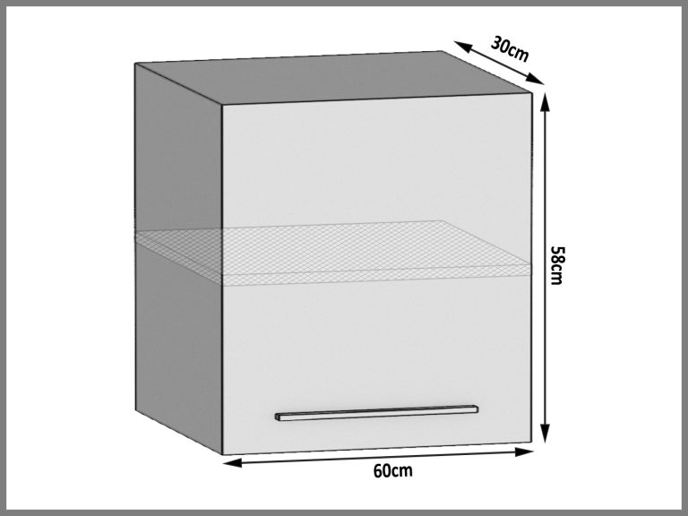 Szafka kuchenna wisząca TOR SG60/1/WT/HK/0/U