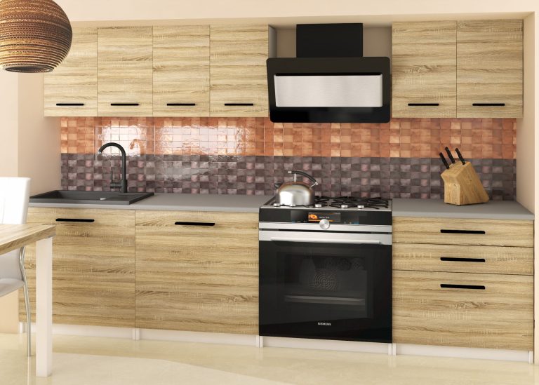 Meble kuchenne 180 cm dębowe dąb wotan dąb sonoma bez blatu Producent TOR SONIK2/3/WT/DS/BB/B1