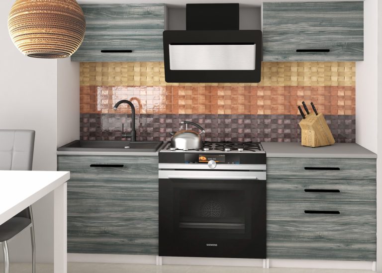 Meble kuchenne 120 cm szare antracyt grafitowe bez blatu Producent TOR VULCANO2/3/WT/GW1/BB/B1