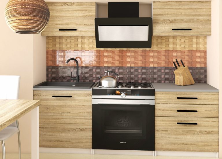 Meble kuchenne 120 cm dębowe dąb wotan dąb sonoma bez blatu Producent TOR VULCANO2/3/WT/DS/BB/B1