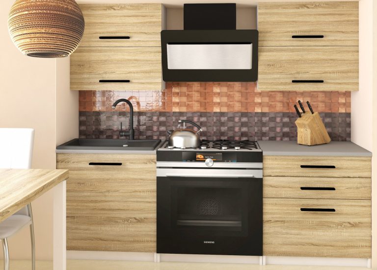 Meble kuchenne 120 cm dębowe dąb wotan dąb sonoma bez blatu Producent TOR ELEGANTA2/2/WT/DS/BB/B1