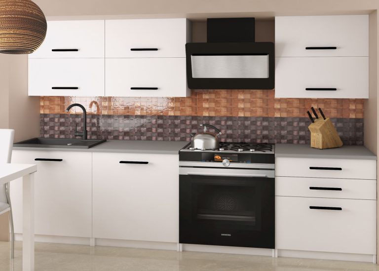 Meble kuchenne 180 cm białe mat bez blatu Producent TOR PRIMERA2/2/WT/WT/BB/B1