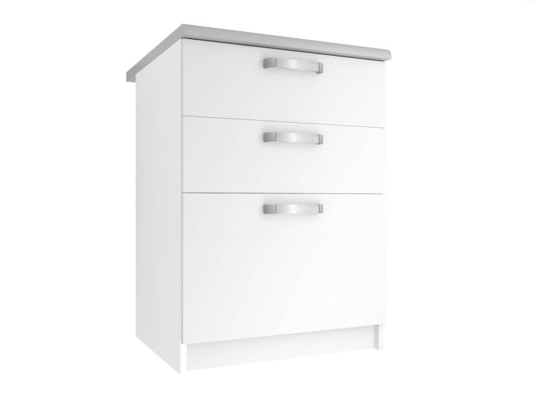 Szafka kuchenna stojąca bez blatu z szufladami TOR SDSZ60/0/WT/WT/0/U