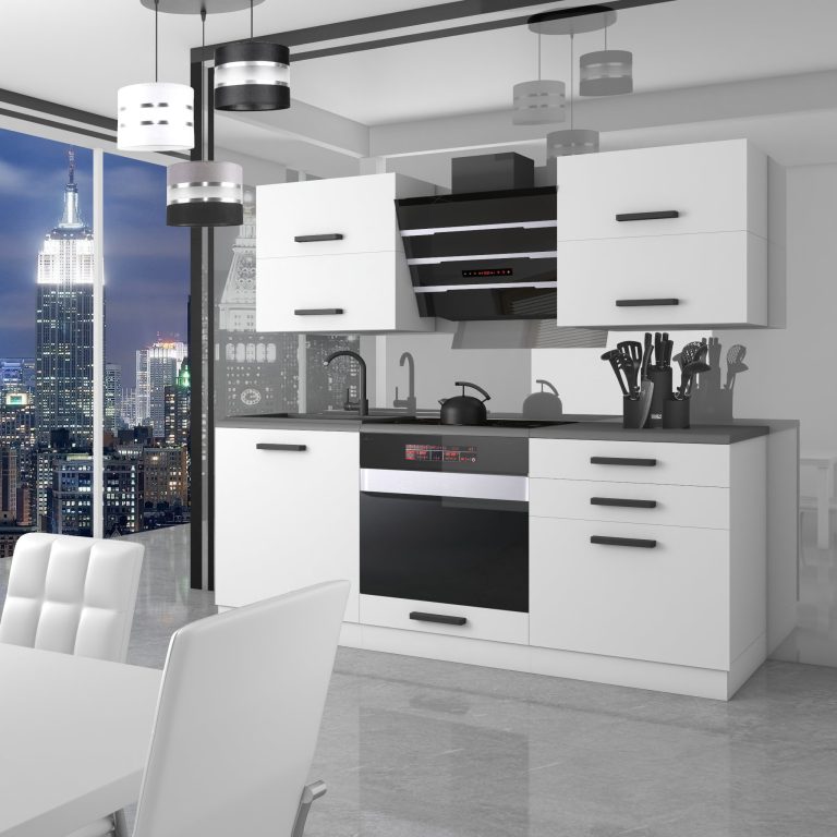 Meble kuchenne Premium Full Version 180 cm białe mat bez blatu Producent TOR EMILY/0/WT/WT/0/B1