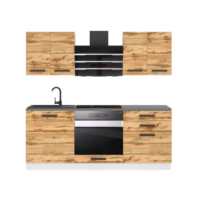 Meble kuchenne Premium Full Version 180 cm dębowe dąb wotan dąb sonoma bez blatu Producent TOR MARY/0/WT/DW/0/B1