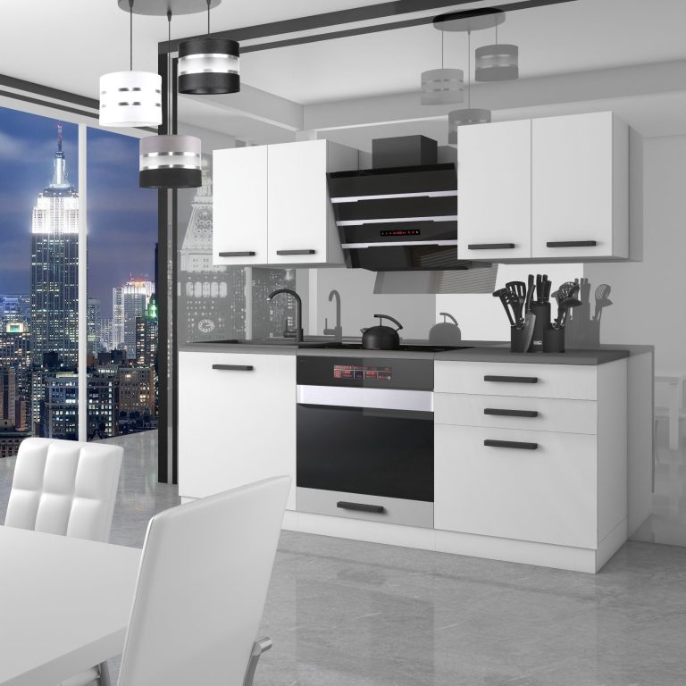 Meble kuchenne Premium Full Version 180 cm białe mat bez blatu Producent TOR MARY/0/WT/WT/0/B1