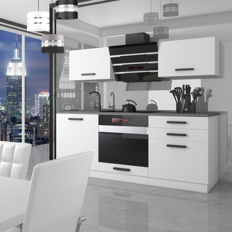 Meble kuchenne Premium Full Version 180 cm białe mat bez blatu Producent TOR SOPHIA/0/WT/WT/0/B1