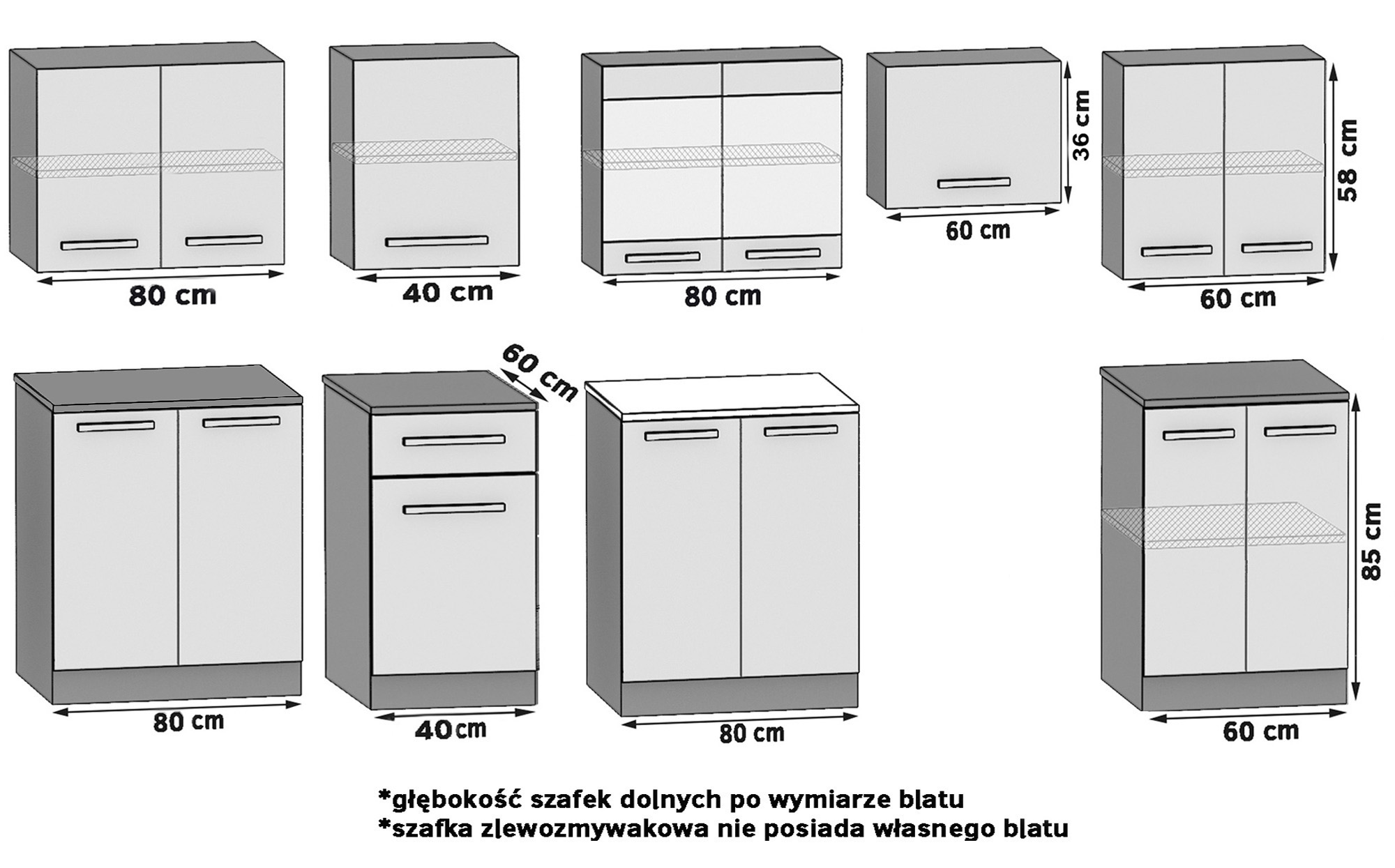 Meble kuchenne 320 cm dębowe dąb wotan dąb sonoma bez blatu Producent TOR JULIA/3/WT/DS/BB/B1