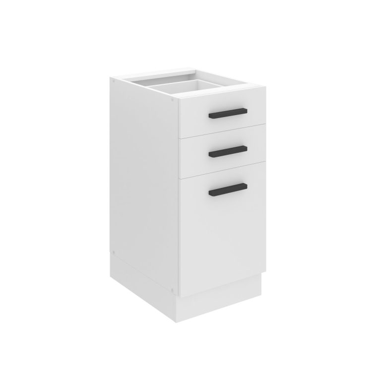 Szafka kuchenna dolna 40cm szuflady TOR SDSZ40/0/WT/WT/0/B1/PP