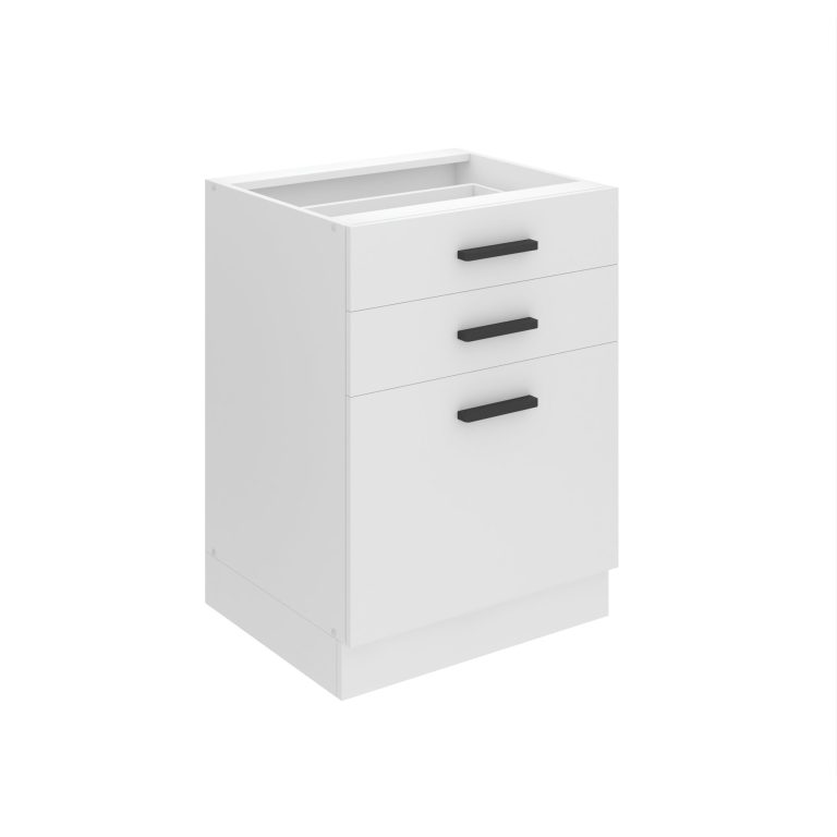 Szafka kuchenna dolna 60cm szuflady TOR SDSZ60/0/WT/WT/0/B1/PP