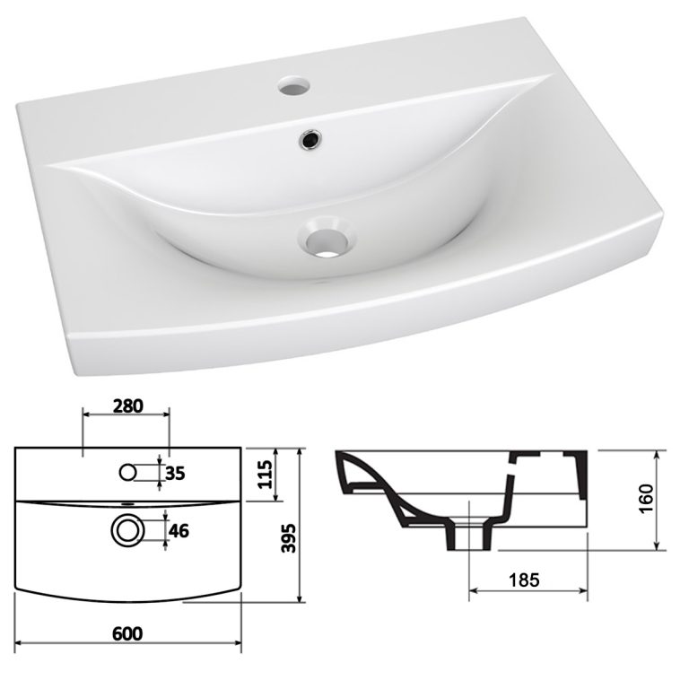 Zestaw mebli łazienkowych Glamour 31 GLA P 2/0/W/SB/0/MB/PP