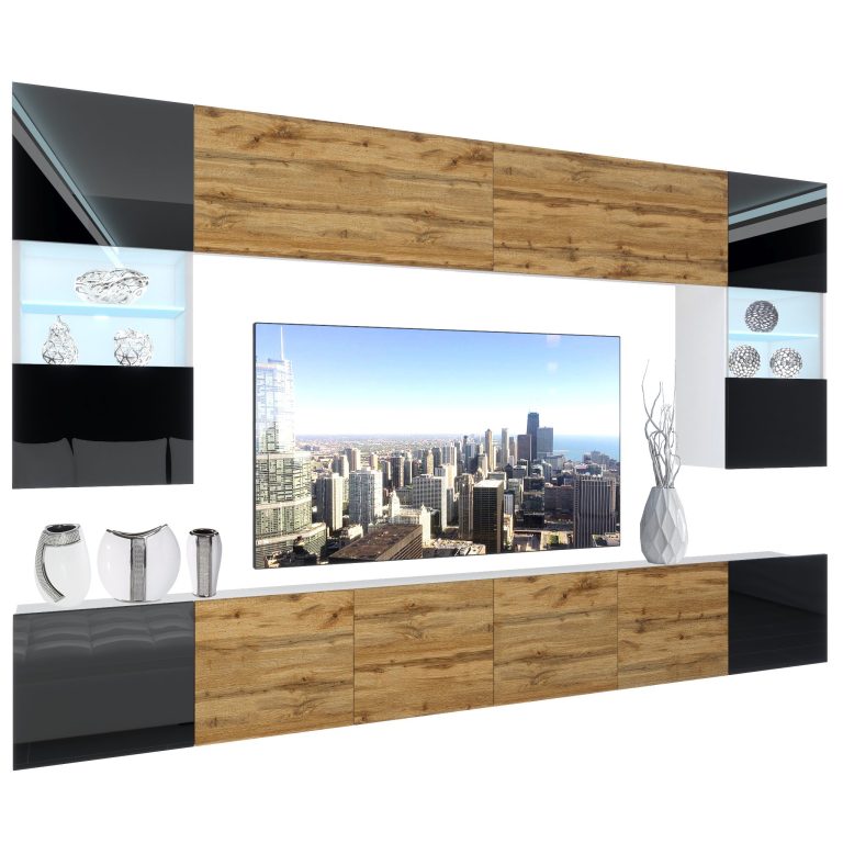 Meblościanka Nexum 14 NEX 1/0/W/BDWBDW/0/0/PP