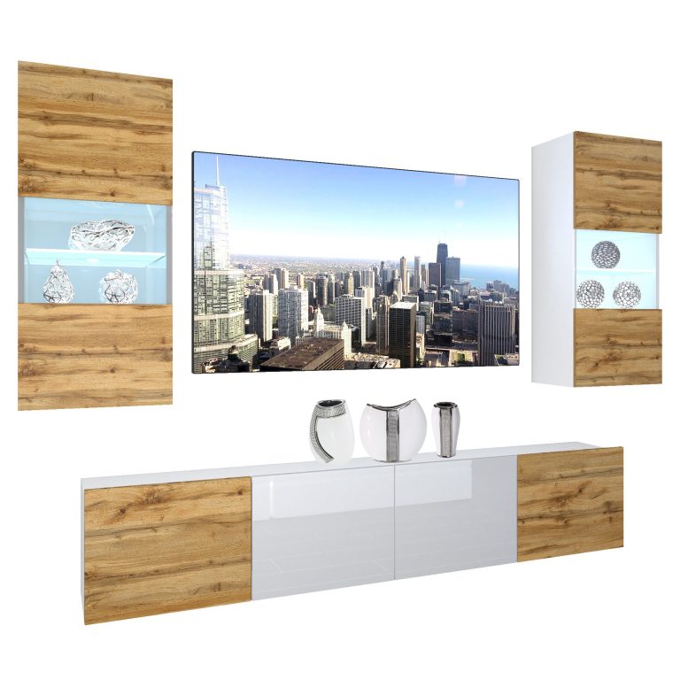 Meblościanka Nexum 104 NEX 7/0/W/DWDWW/0/0/PP