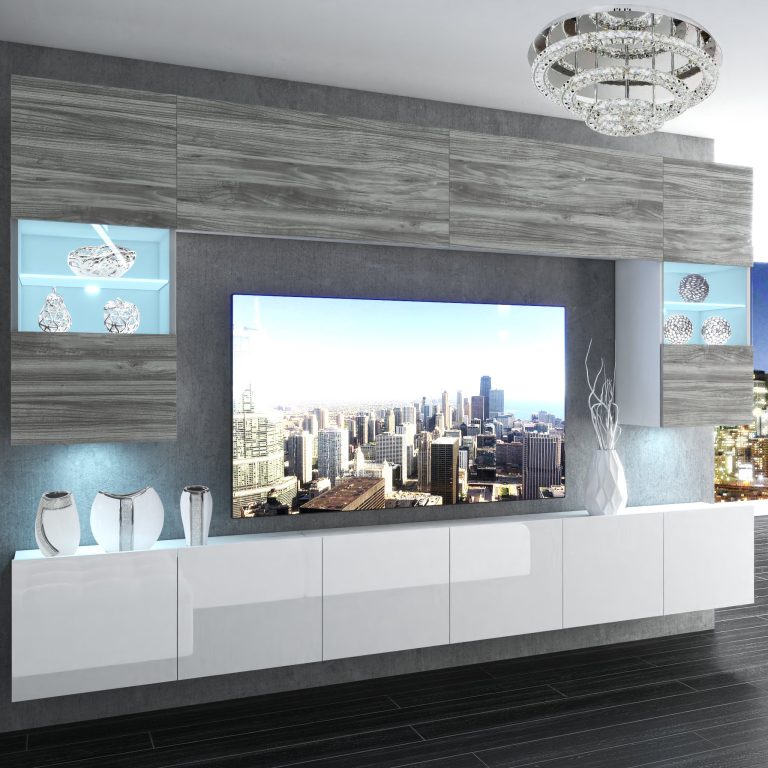 Meblościanka Nexum 3 NEX 1/0/W/GW1W/0/0/PP