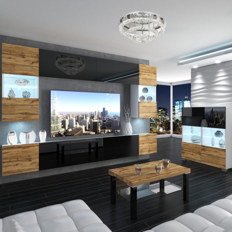 Meblościanka Nexum 15 NEX 1/0/W/DWBDWB/0/0/PP