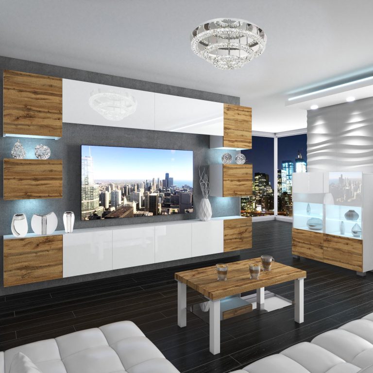 Meblościanka Nexum 46 NEX 3/0/W/DWWDWDWW/0/0/PP