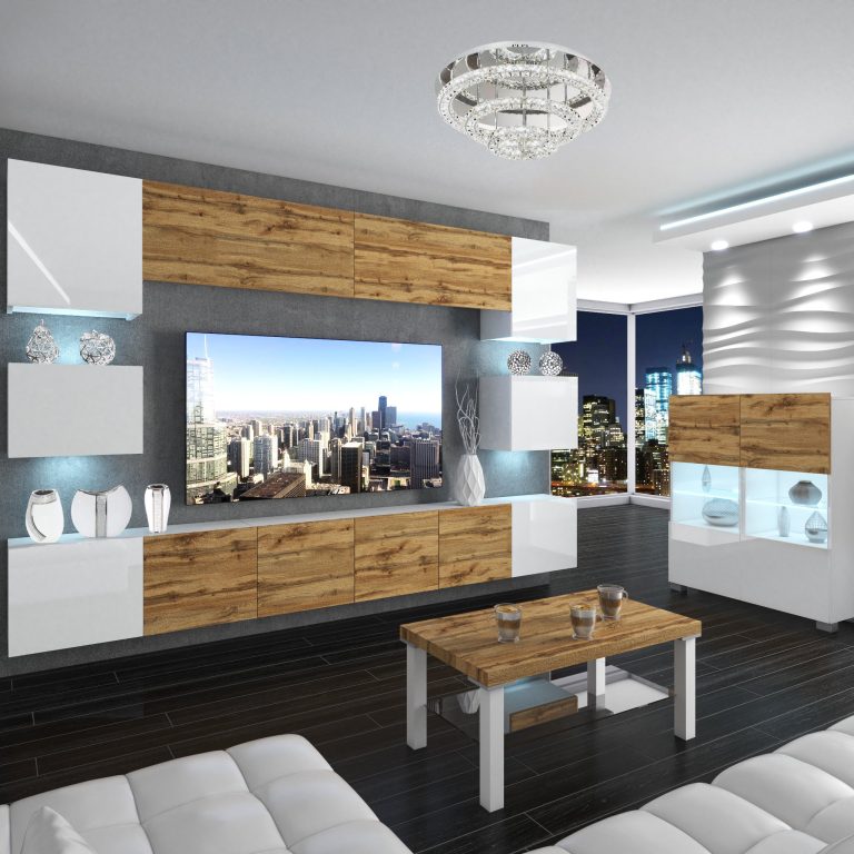 Meblościanka Nexum 44 NEX 3/0/W/WDWWWDW/0/0/PP