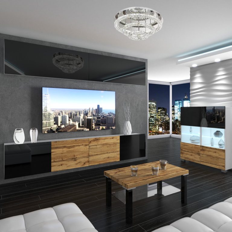 Meblościanka Nexum 95 NEX 6/0/W/BBDW/0/0/PP