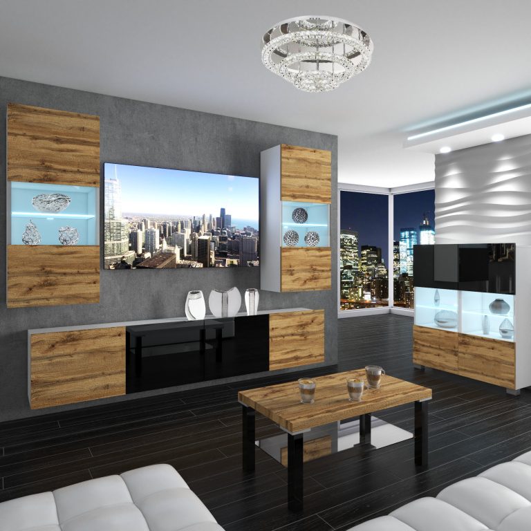 Meblościanka Nexum 109 NEX 7/0/W/DWDWB/0/0/PP