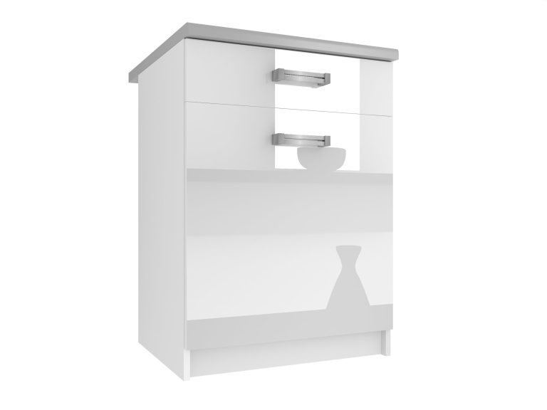 Szafka kuchenna stojąca z szufladami INF SDSZ1-60/0/WT/W/0/D