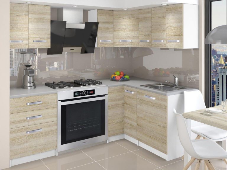 Meble kuchenne 300 cm dębowe dąb wotan dąb sonoma z blatem Producent TOR ARMIN/2/WT/DS/0/U