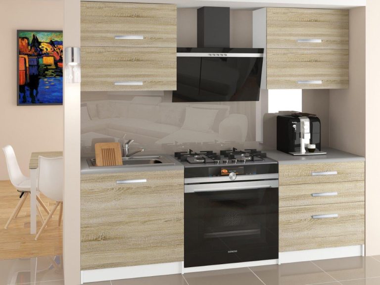 Meble kuchenne 120 cm dębowe dąb wotan dąb sonoma z blatem Producent TOR ELEGANTA/2/WT/DS/0/T