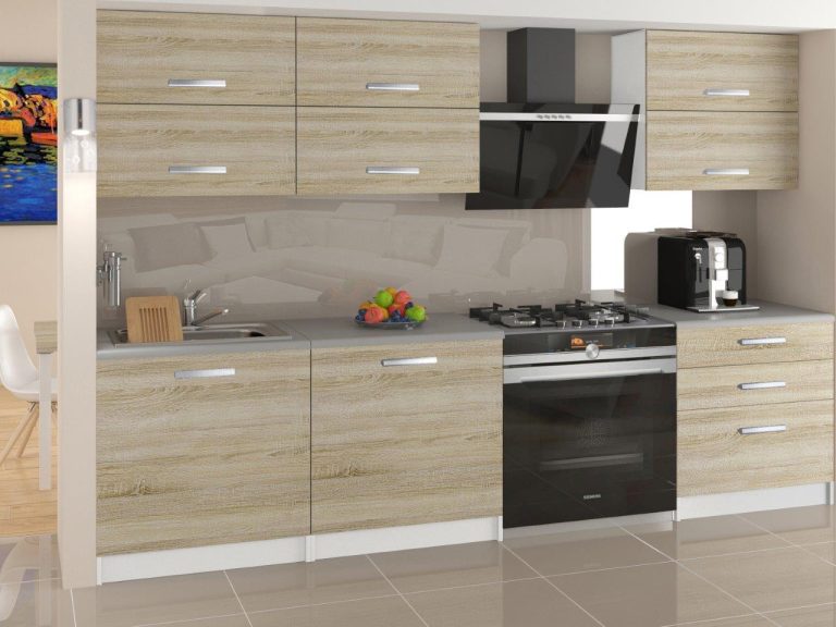 Meble kuchenne 180 cm dębowe dąb wotan dąb sonoma z blatem Producent TOR PRIMERA/2/WT/DS/0/T