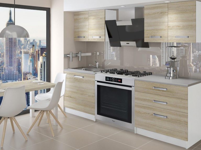 Meble kuchenne 120 cm dębowe dąb wotan dąb sonoma z blatem Producent TOR TIESTO/2/WT/DS/0/U