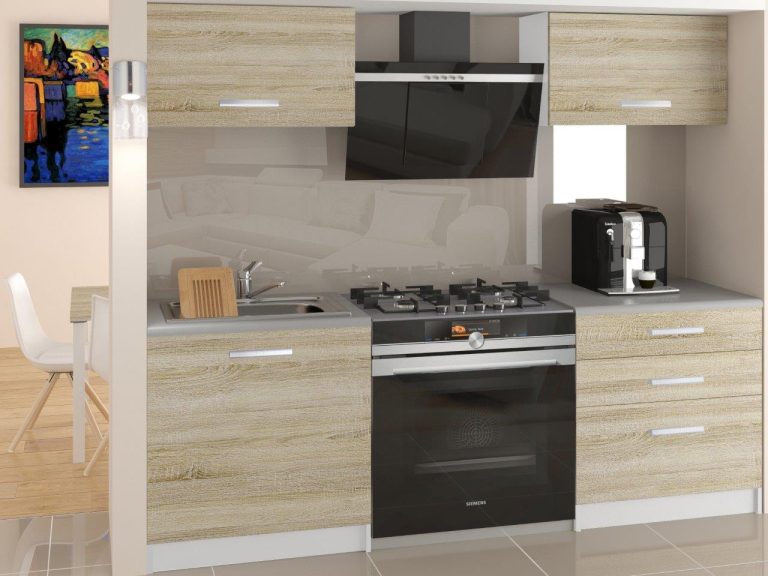 Meble kuchenne 120 cm dębowe dąb wotan dąb sonoma bez blatu Producent TOR VULCANO/2/WT/DS/BB/T