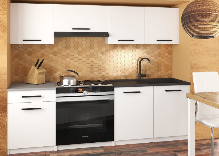 Meble kuchenne 180 cm białe mat z blatem Producent TOR SUPERUNIQA2/3/WT/WT/0/B1