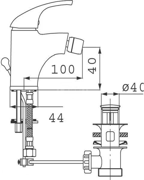 Bateria bidetowa FERRO TURYN 001