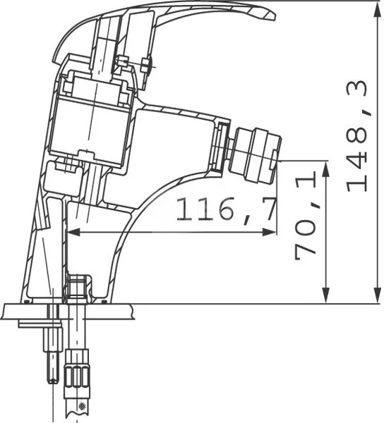Bateria bidetowa FERRO TURYN 005