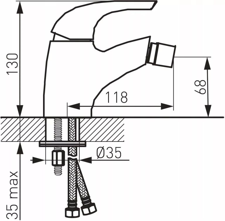 Bateria bidetowa FERRO TURYN 006