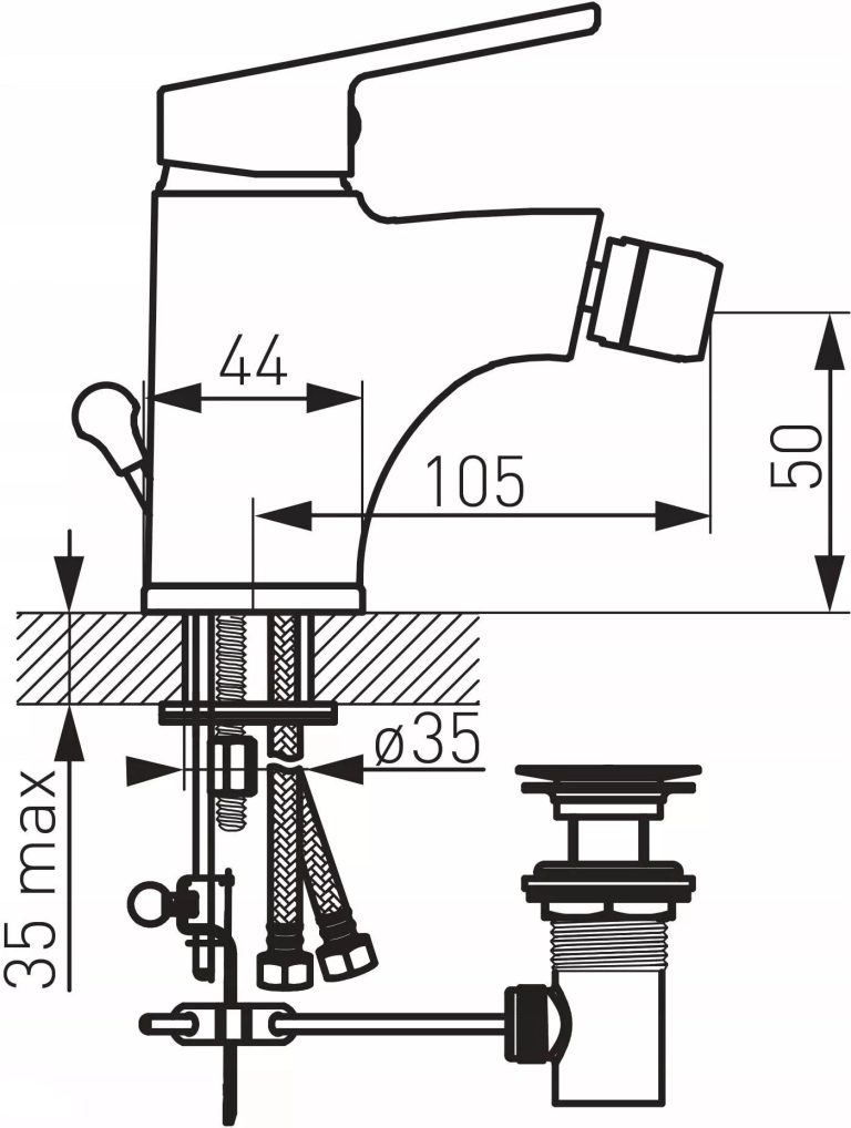 Bateria bidetowa FERRO TURYN 007