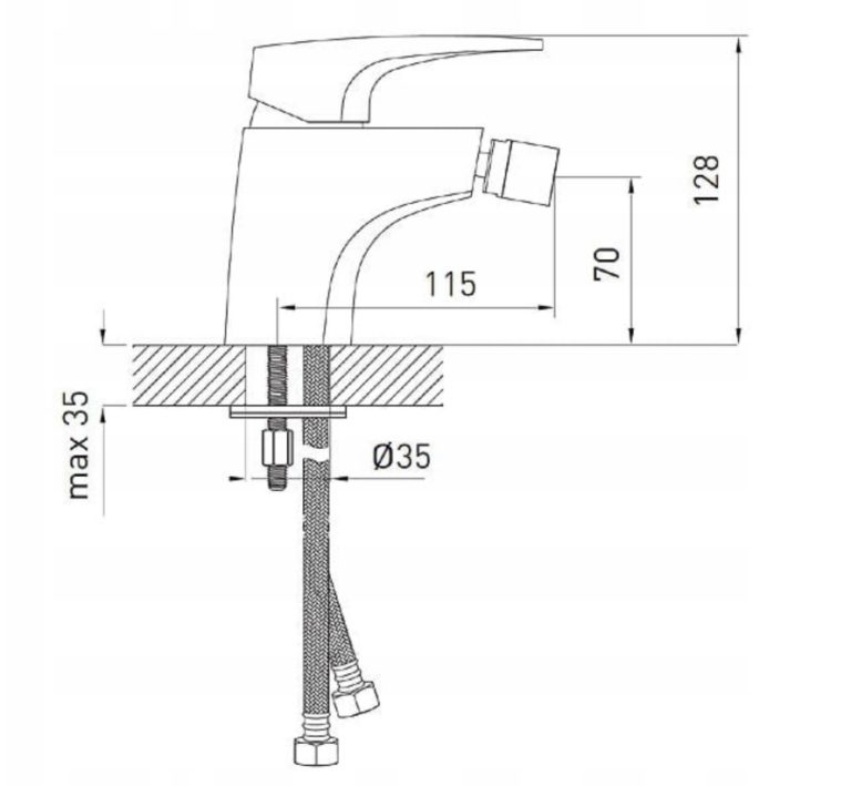 Bateria bidetowa FERRO TURYN 015