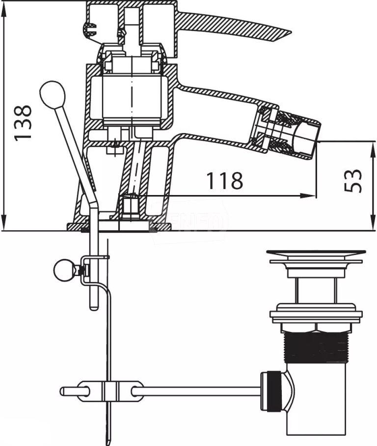 Bateria bidetowa FERRO TURYN 016