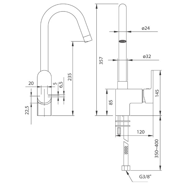 Bateria kuchenna FERRO FIRENZE 003