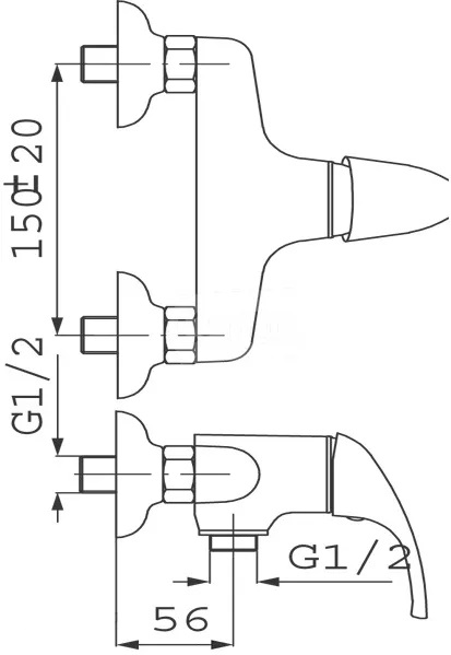 Bateria prysznicowa FERRO MILANO 003