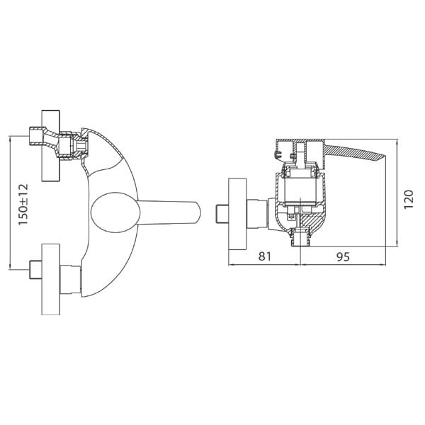 Bateria prysznicowa FERRO MILANO 006