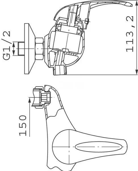 Bateria prysznicowa FERRO MILANO 007