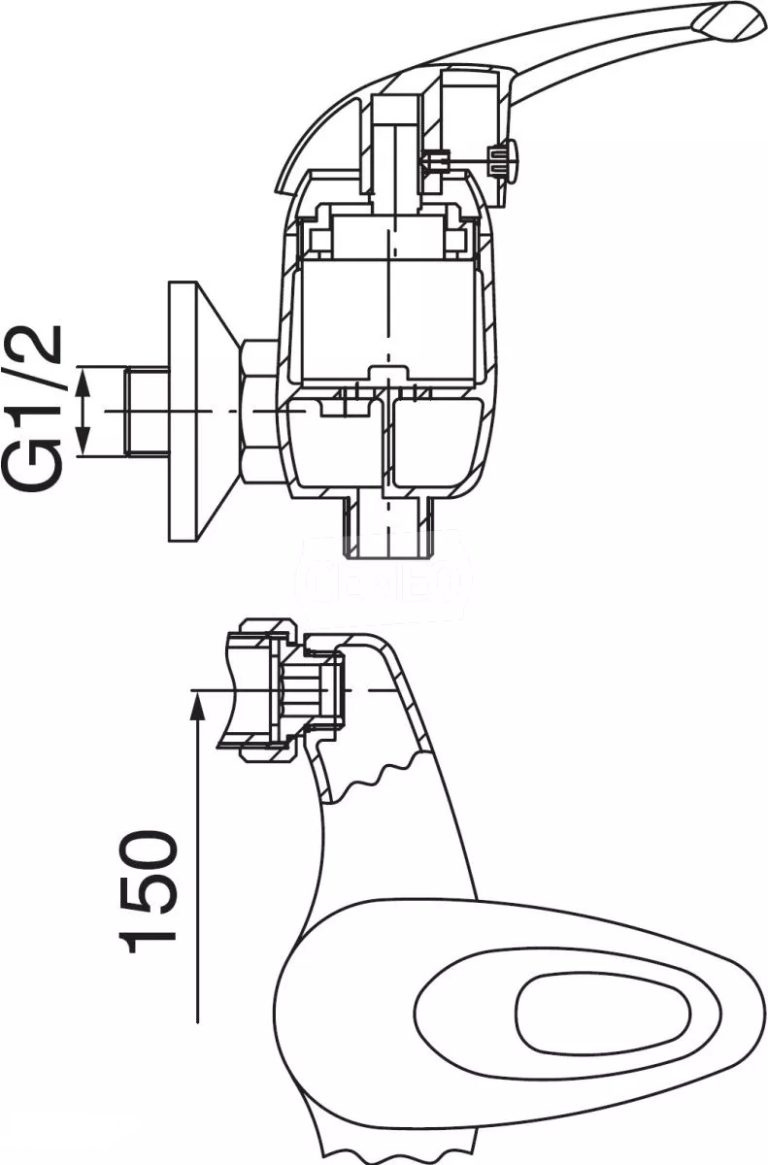 Bateria prysznicowa FERRO MILANO 008