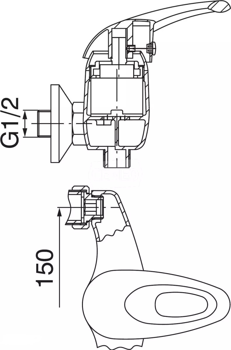 Bateria prysznicowa FERRO MILANO 008