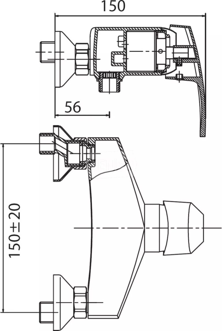 Bateria prysznicowa FERRO MILANO 013